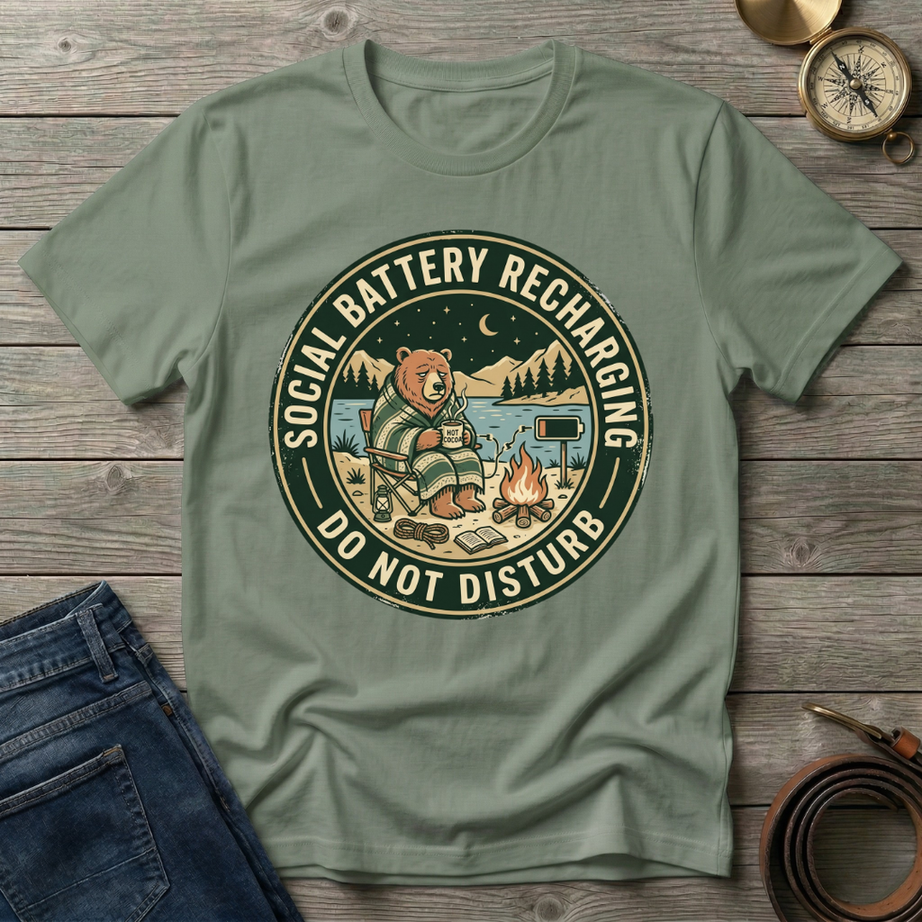 SOCIAL BATTERY RECHARGING T-SHIRT
