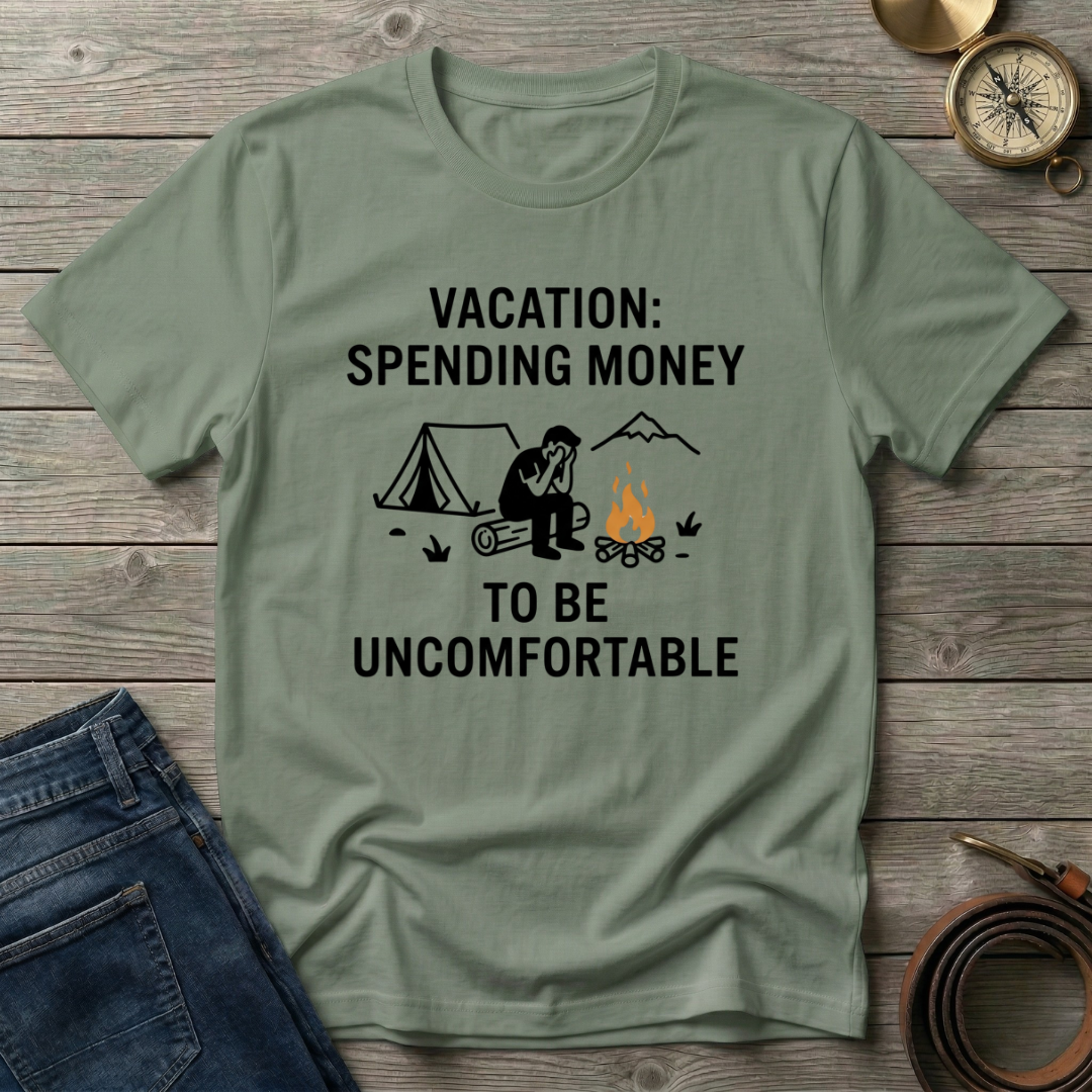 SPENDING MONEY TO BE UNCOMFORTABLE T-SHIRT