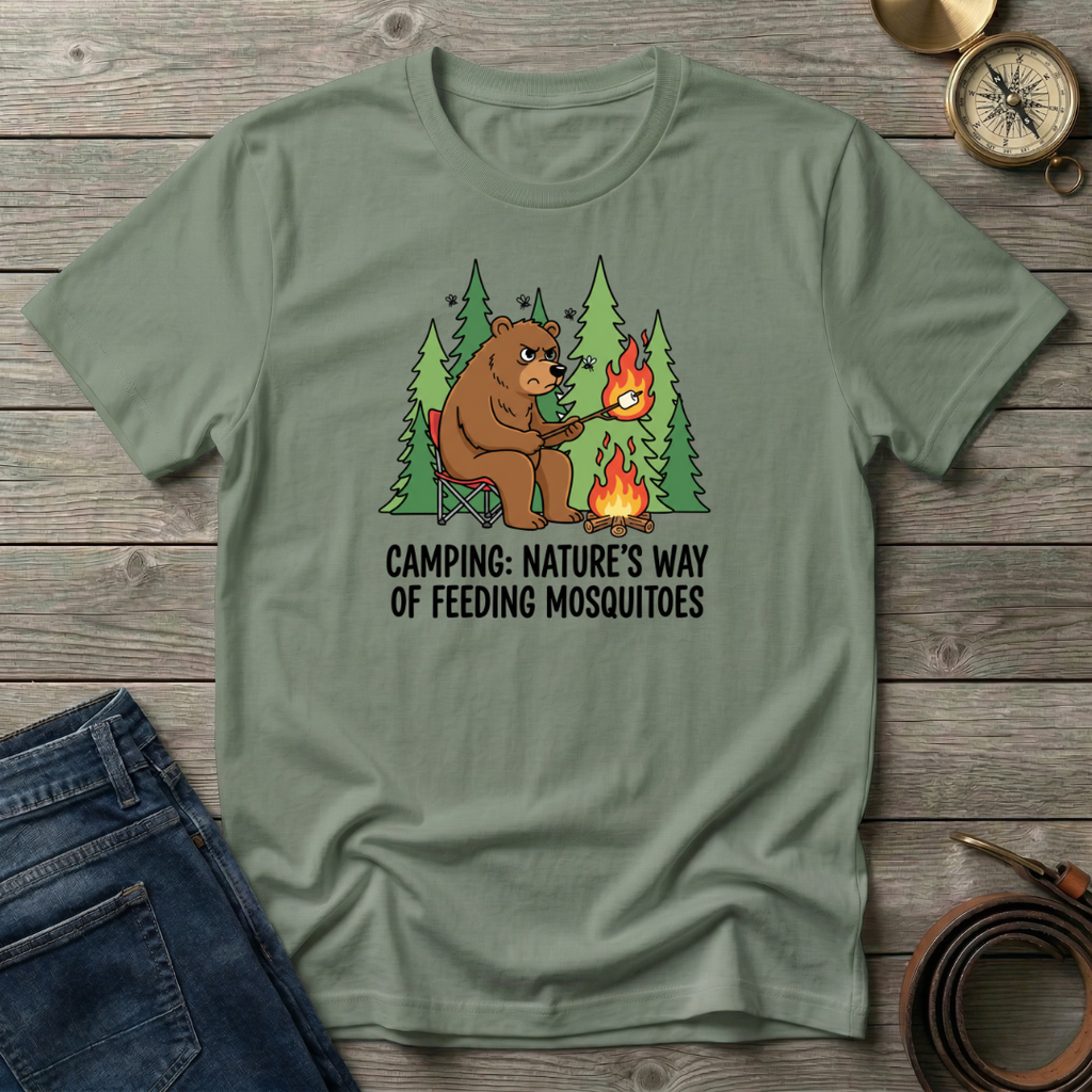 CAMPING NATURES WAY OF FEEDING MOSQUITOES T-SHIRT