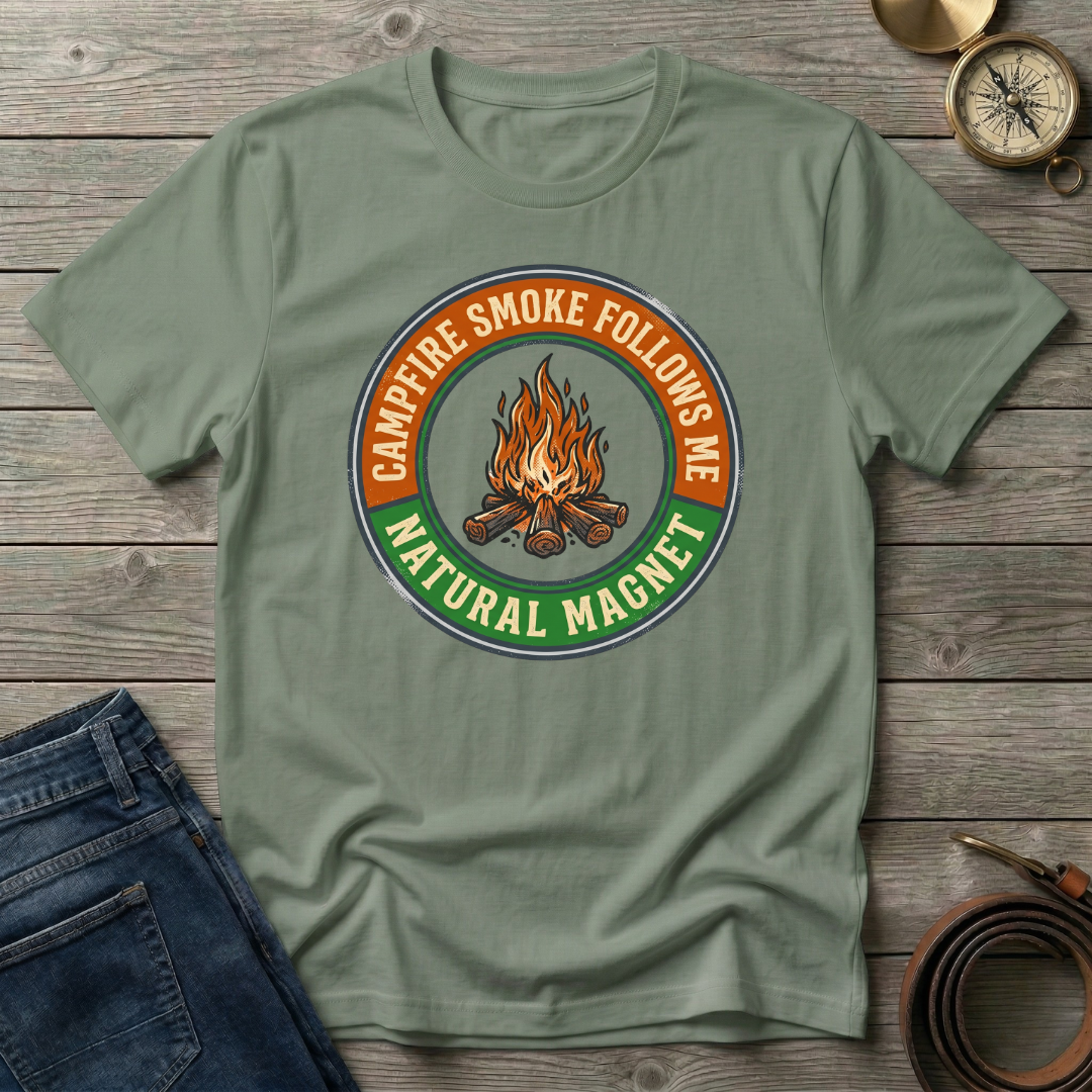 CAMPFIRE SMOKE FOLLOWS ME T-SHIRT