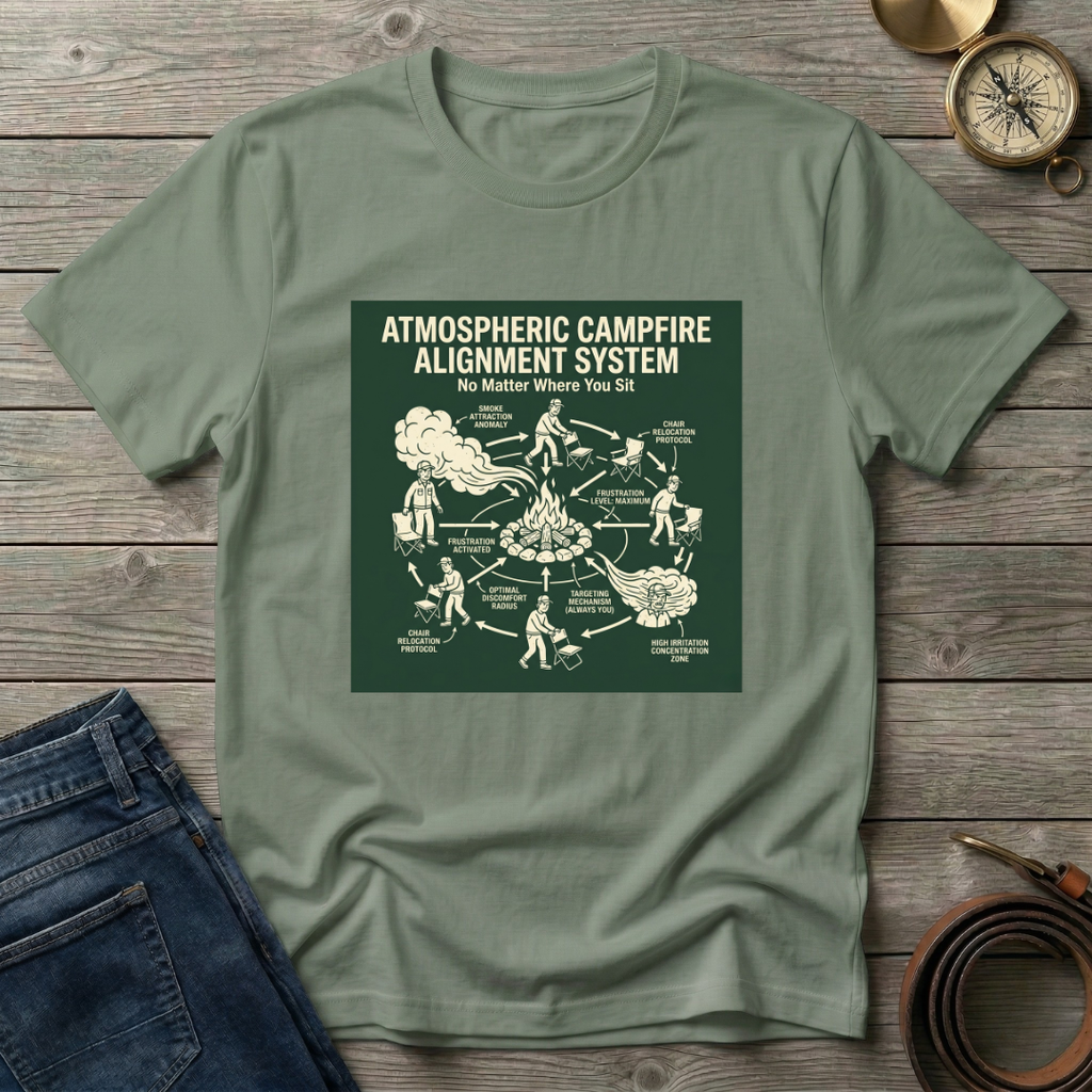 ATMOSPHERIC CAMPFIRE ALIGNMENT SYSTEM T-SHIRT