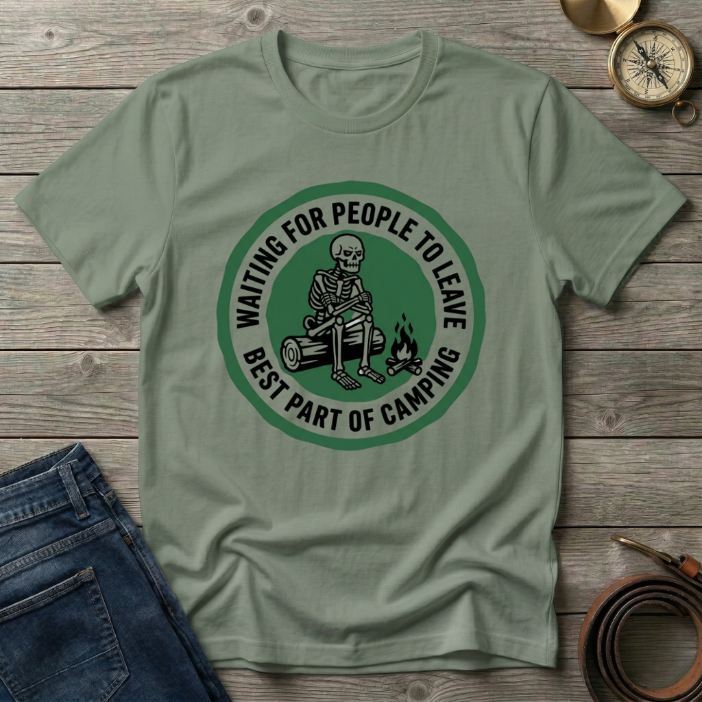 WAITING FOR PEOPLE TO LEAVE T-SHIRT