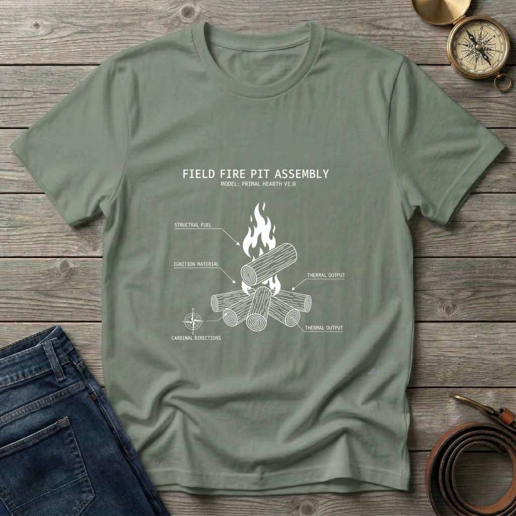 FIELD FIRE PIT ASSEMBLY T-SHIRT
