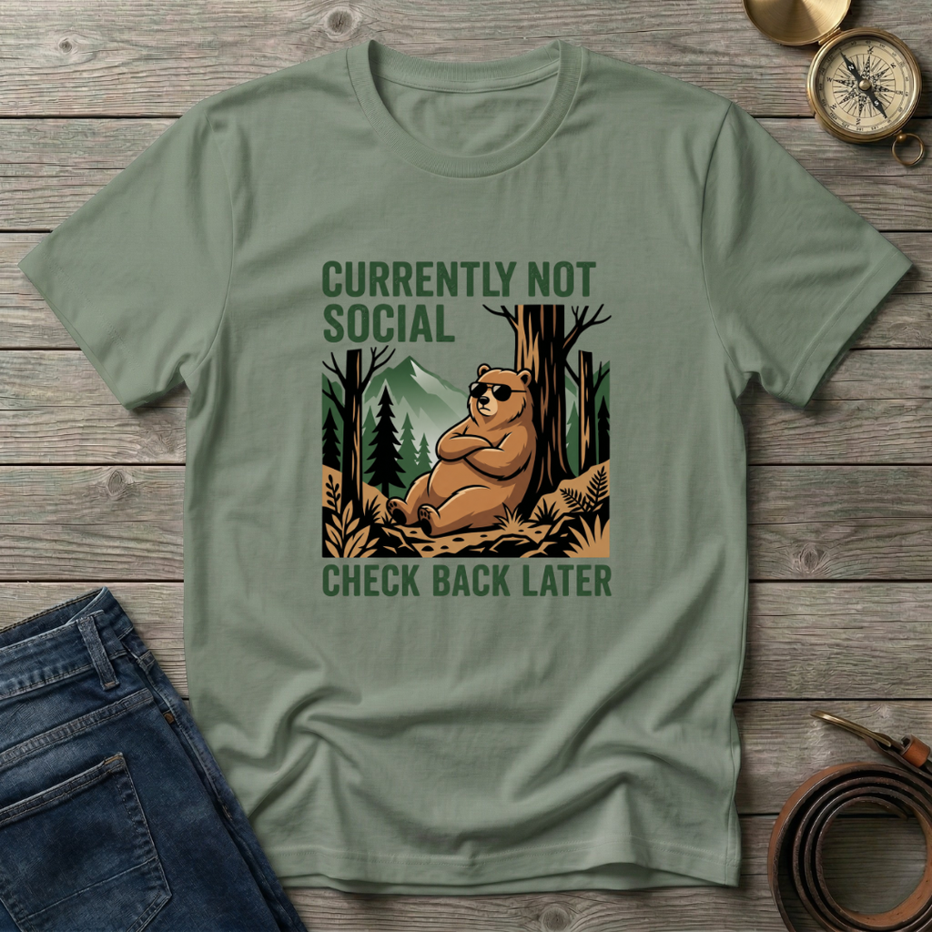 CURRENTLY NOT SOCIAL T-SHIRT