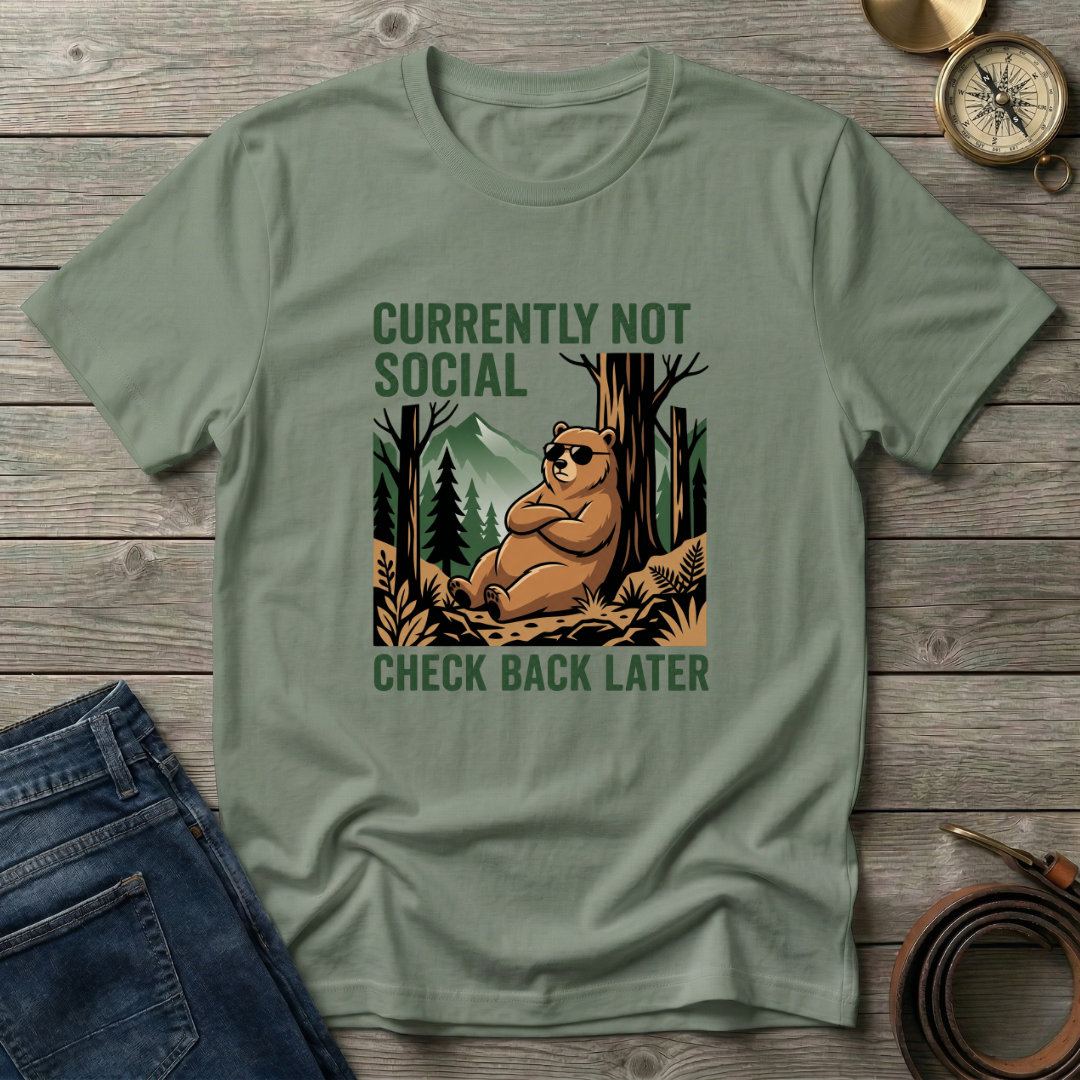 CURRENTLY NOT SOCIAL T-SHIRT