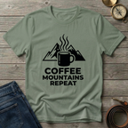 COFFEE MOUNTAINS REPEAT T-SHIRT