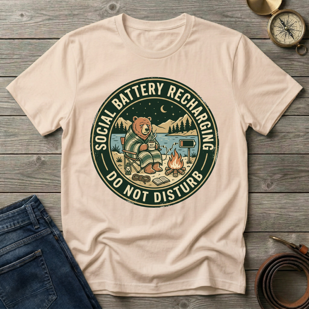 SOCIAL BATTERY RECHARGING T-SHIRT