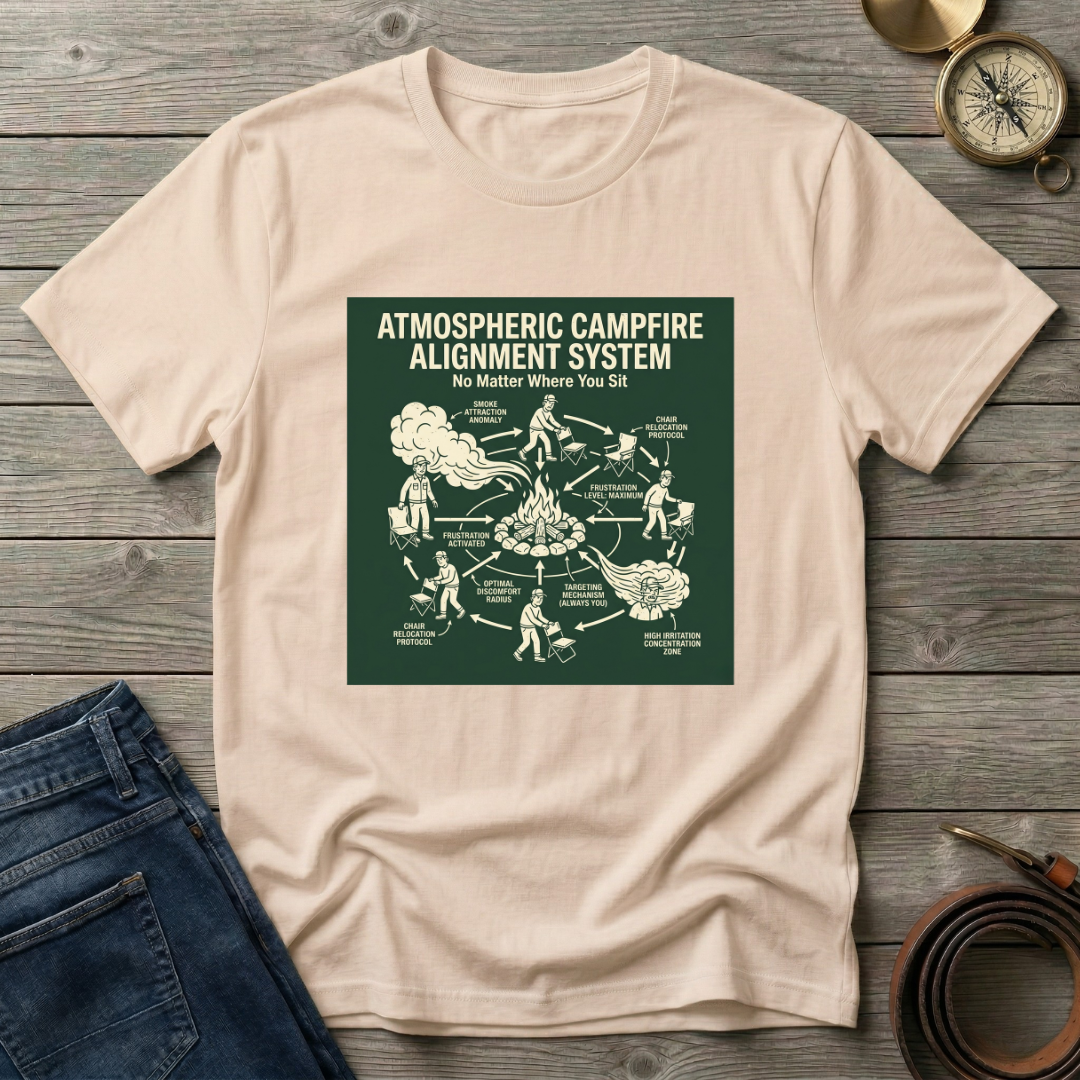 ATMOSPHERIC CAMPFIRE ALIGNMENT SYSTEM T-SHIRT
