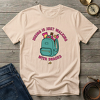 HIKING IS JUST WALKING WITH SNACKS T-SHIRT