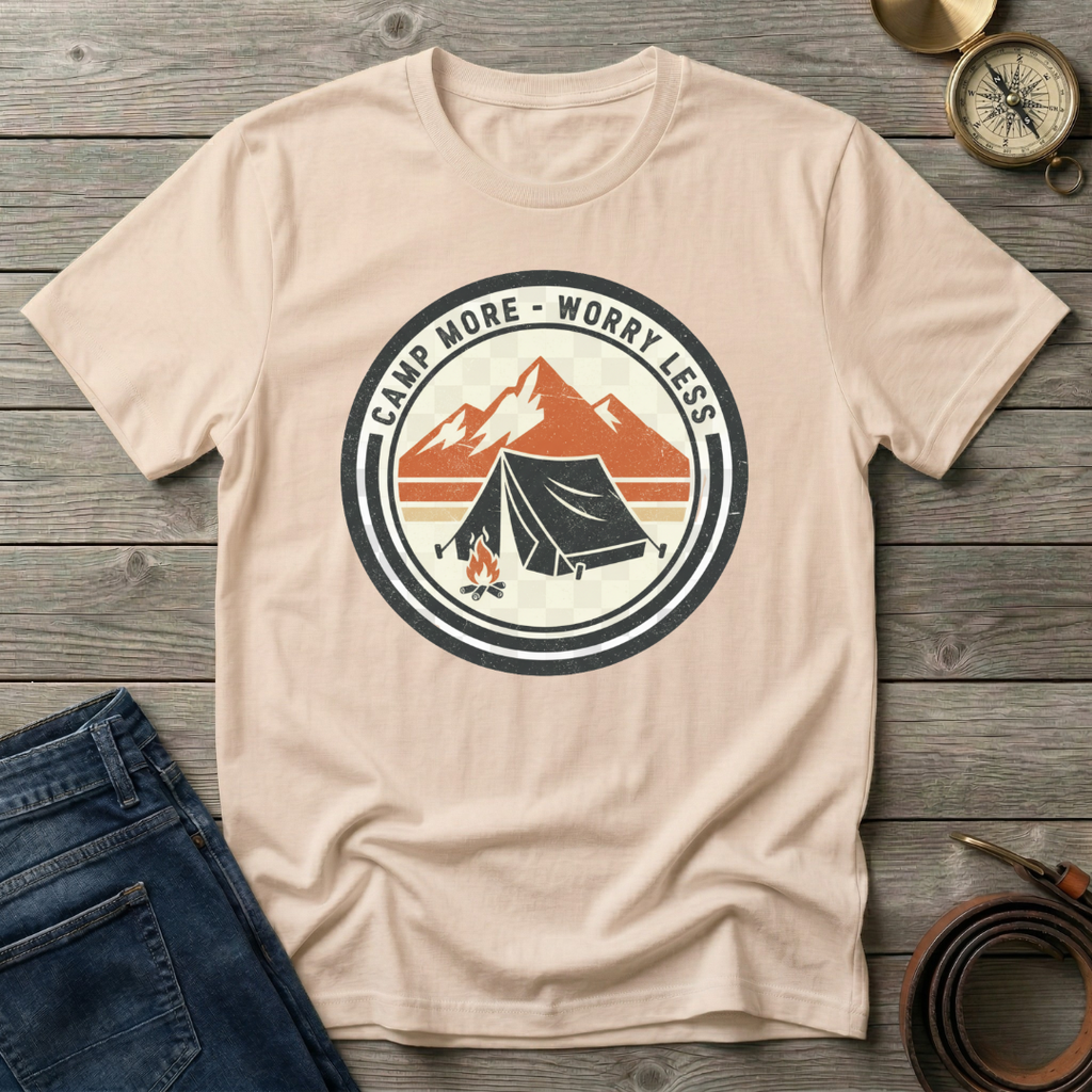CAMP MORE WORRY LESS T-SHIRT