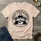 TRAILS TENTS AND COFFEE T-SHIRT