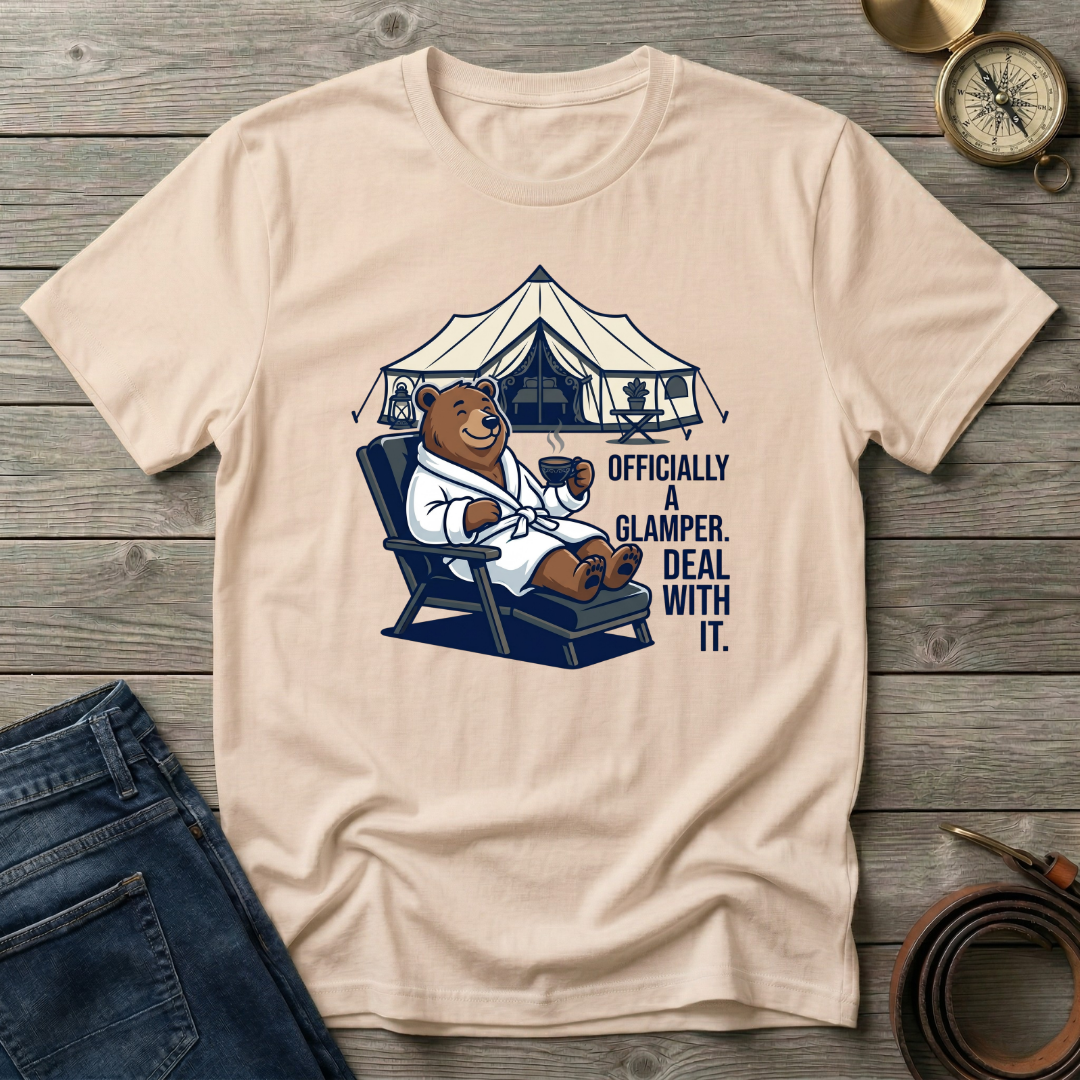 OFFICIALLY A GLAMPER T-SHIRT