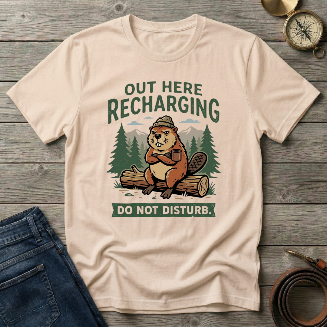 OUT HERE RECHARGING T-SHIRT