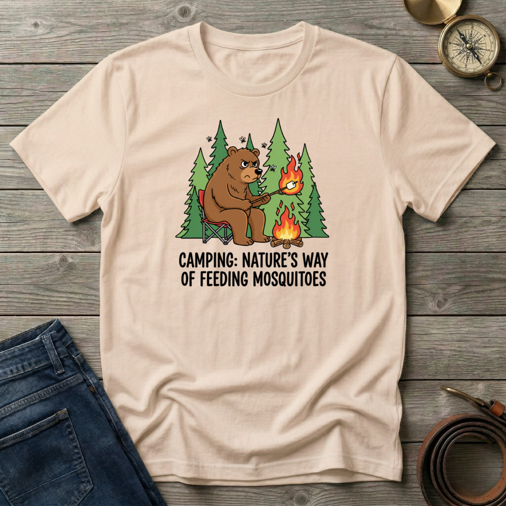 CAMPING NATURES WAY OF FEEDING MOSQUITOES T-SHIRT