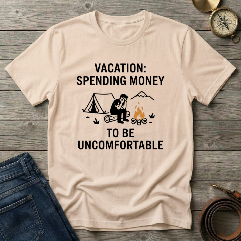 SPENDING MONEY TO BE UNCOMFORTABLE T-SHIRT