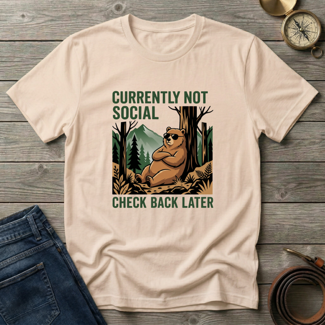 CURRENTLY NOT SOCIAL T-SHIRT