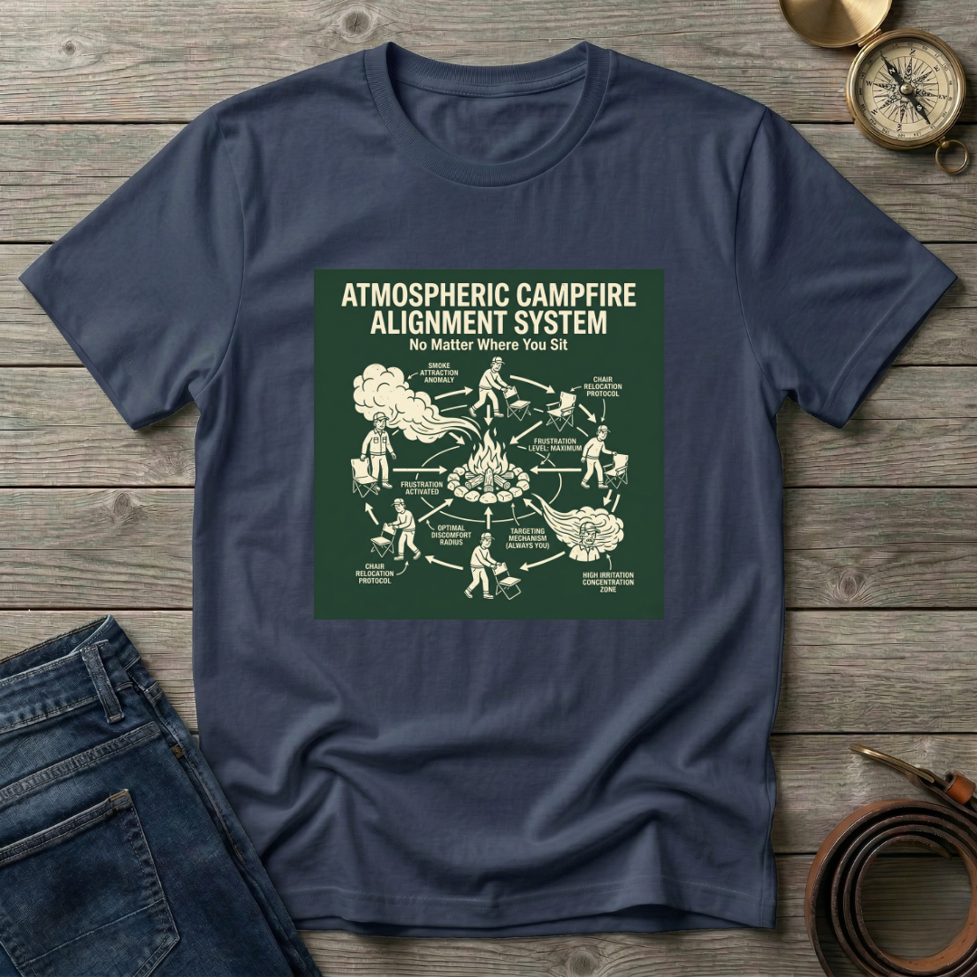 ATMOSPHERIC CAMPFIRE ALIGNMENT SYSTEM T-SHIRT