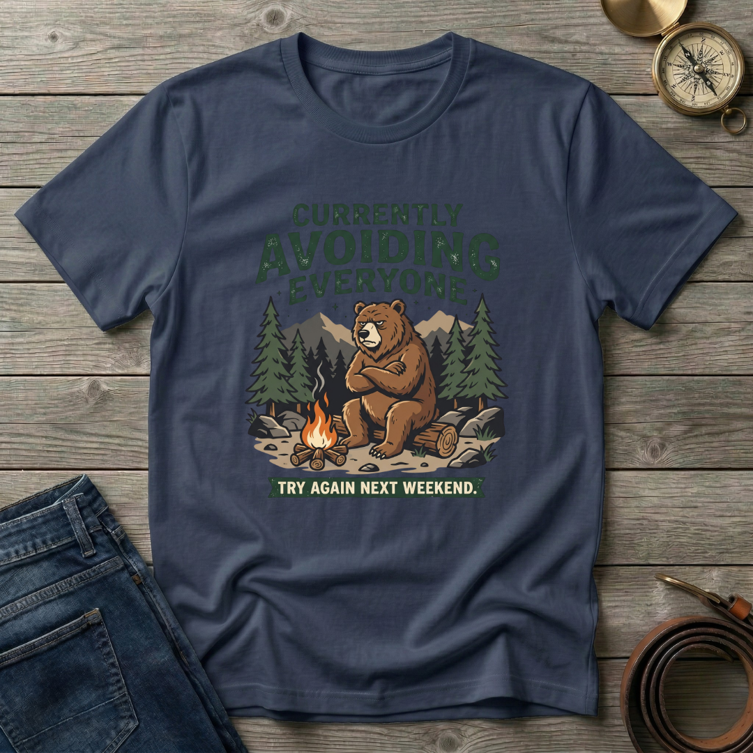 CURRENTLY AVOIDING EVERYONE T-SHIRT