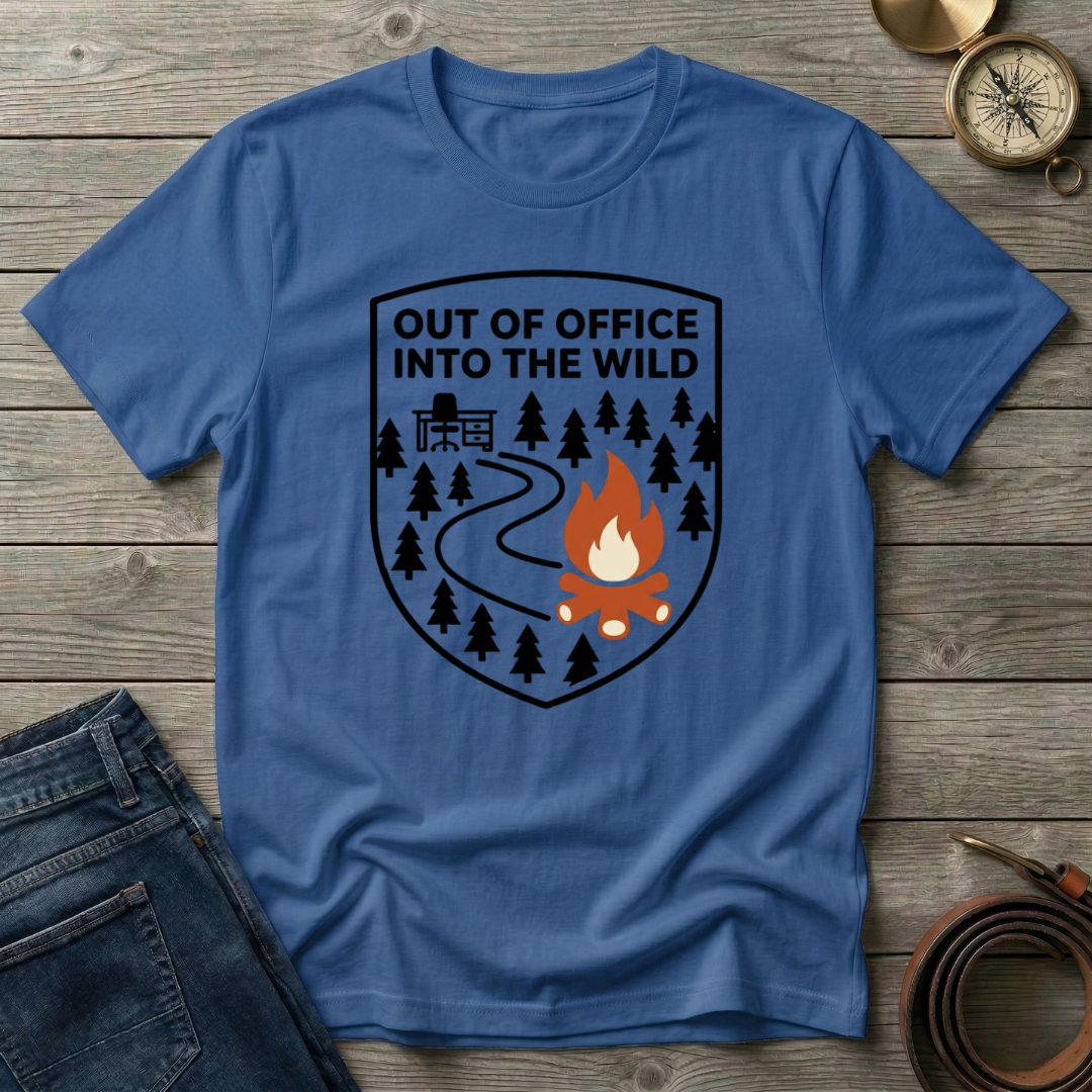 OUT OF OFFICE INTO THE WILD T-SHIRT