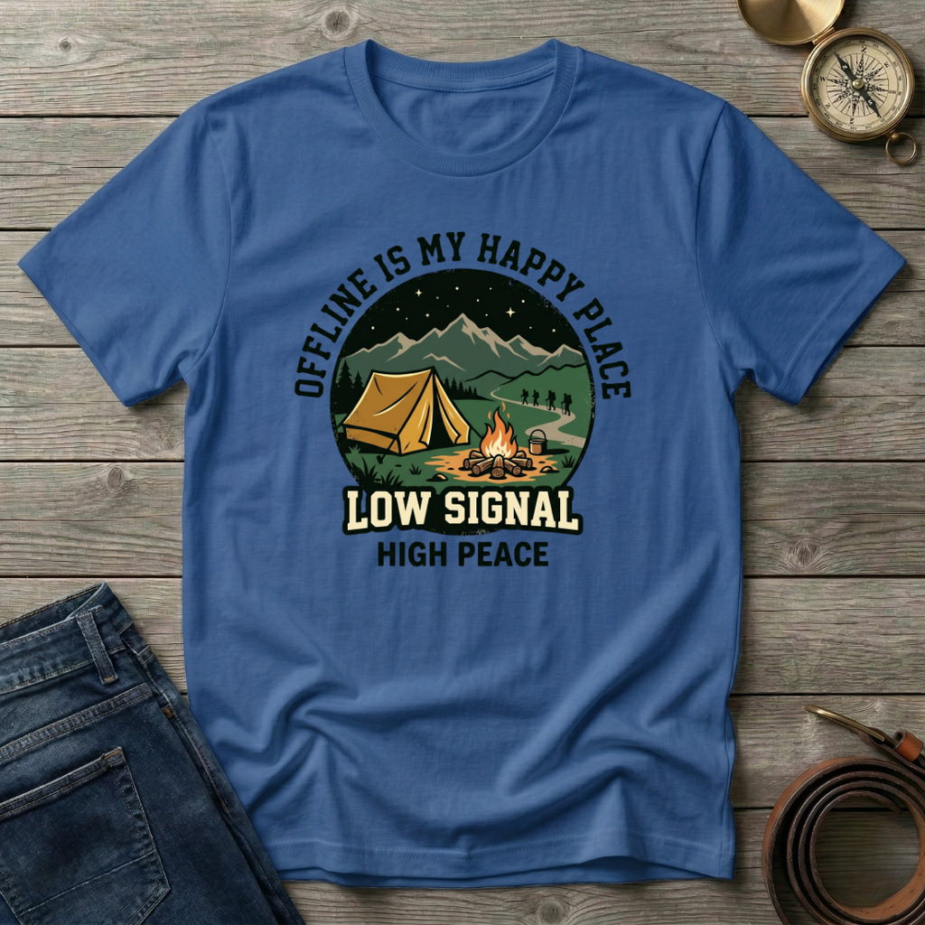 OFFLINE IS MY HAPPY PLACE T-SHIRT