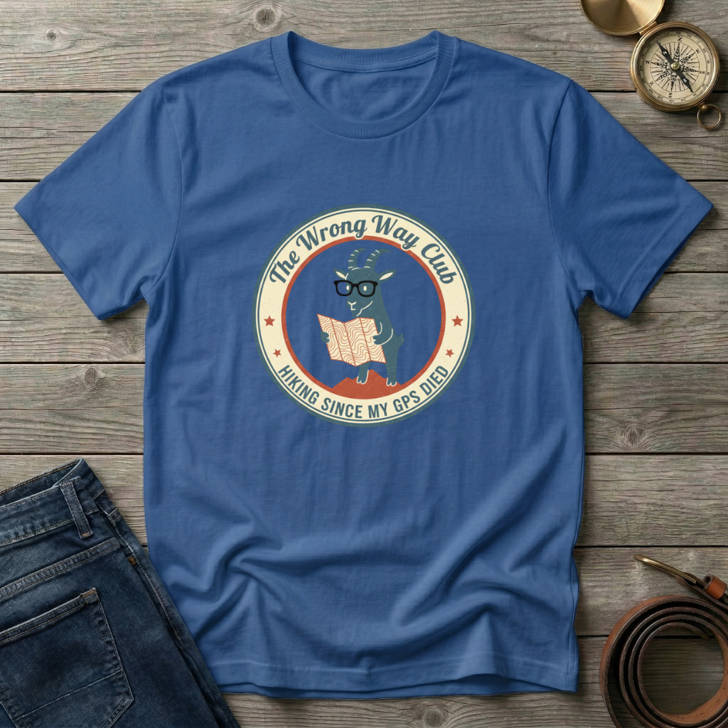WRONG WAY HIKING CLUB  T-SHIRT