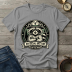 MY SOCIAL BATTERY DIED IN THE WOODS T-SHIRT