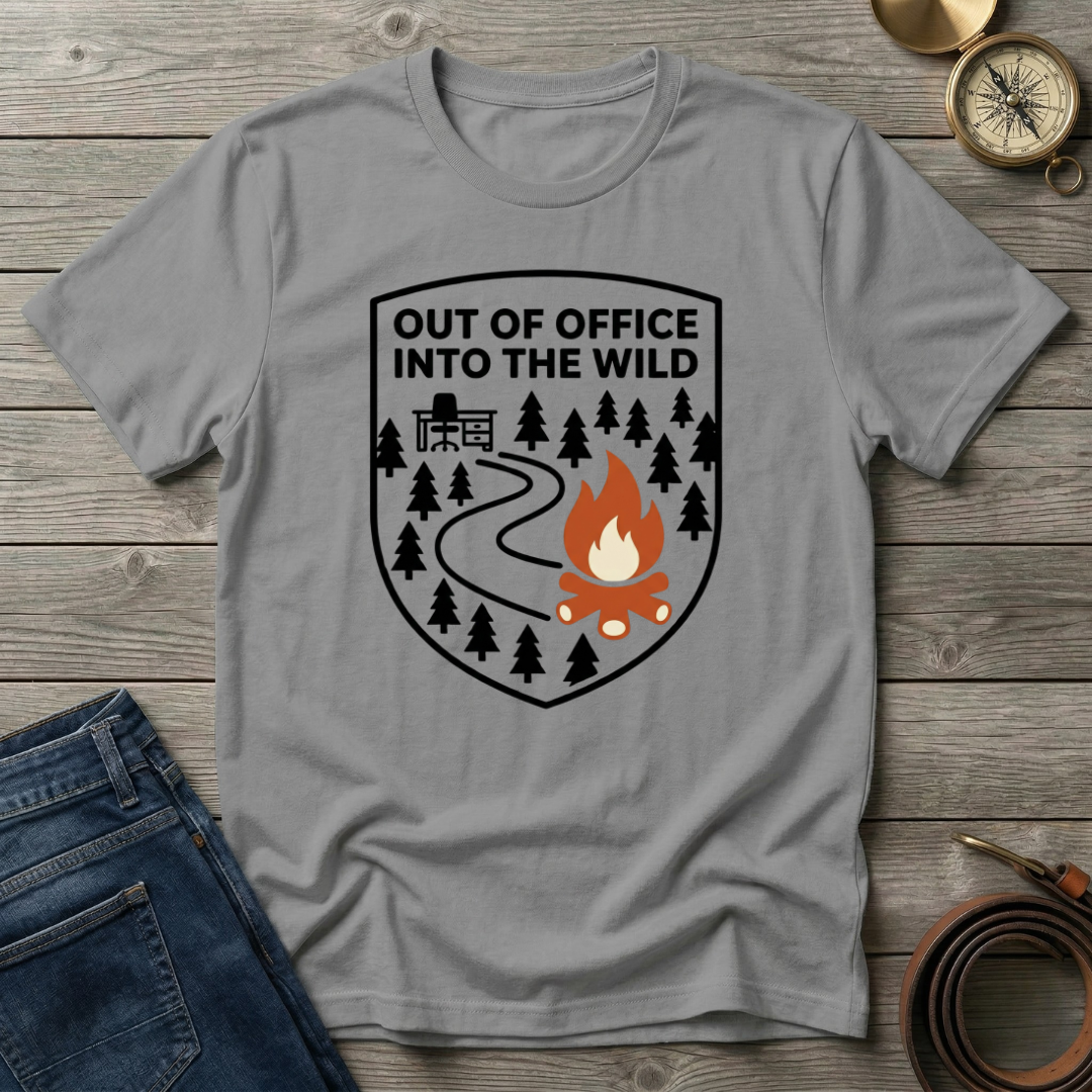 OUT OF OFFICE INTO THE WILD T-SHIRT