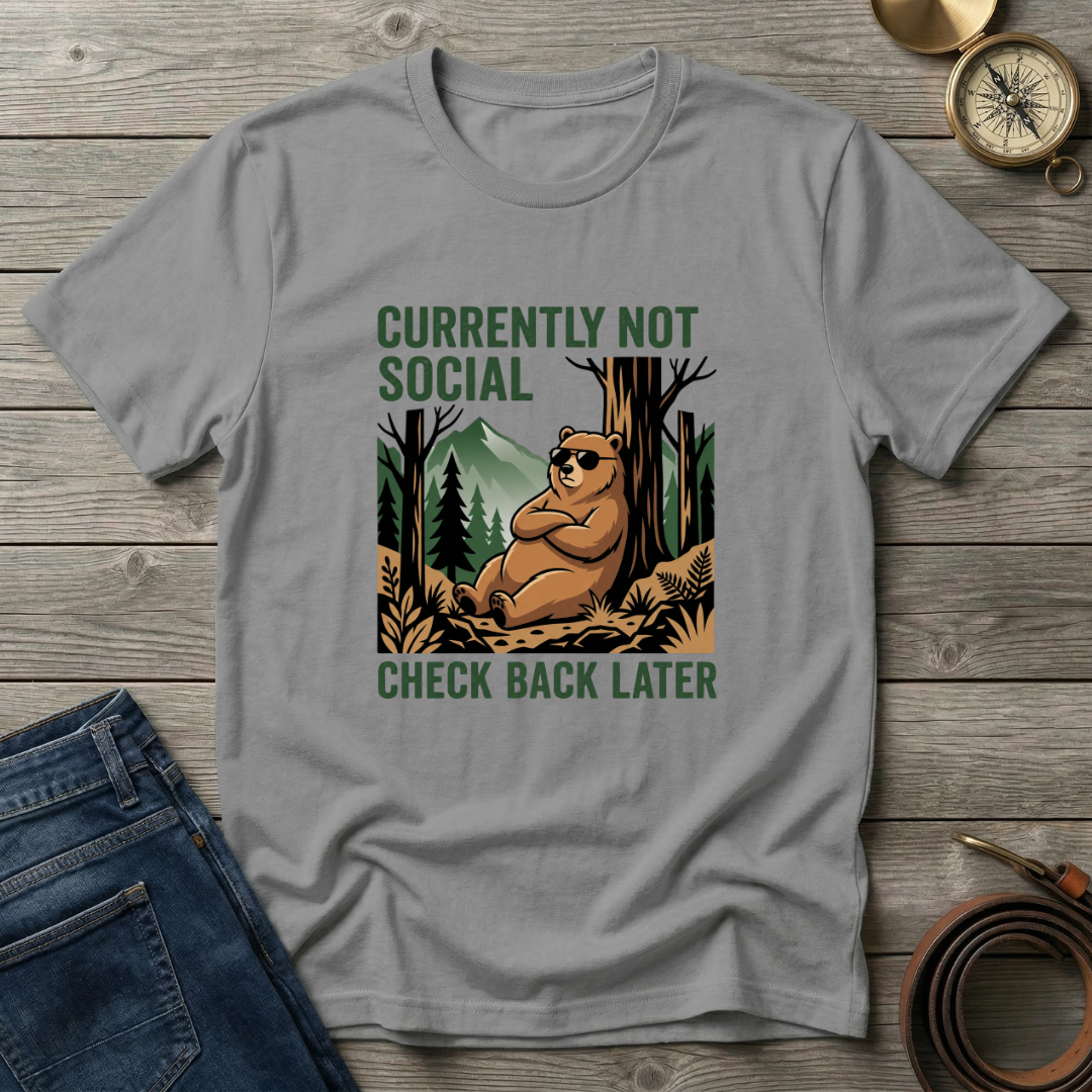 CURRENTLY NOT SOCIAL T-SHIRT
