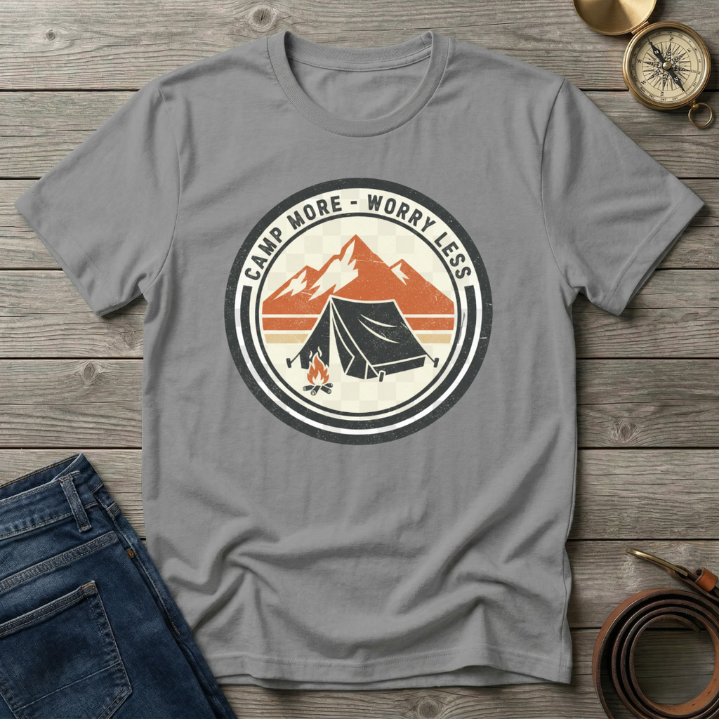 CAMP MORE WORRY LESS T-SHIRT