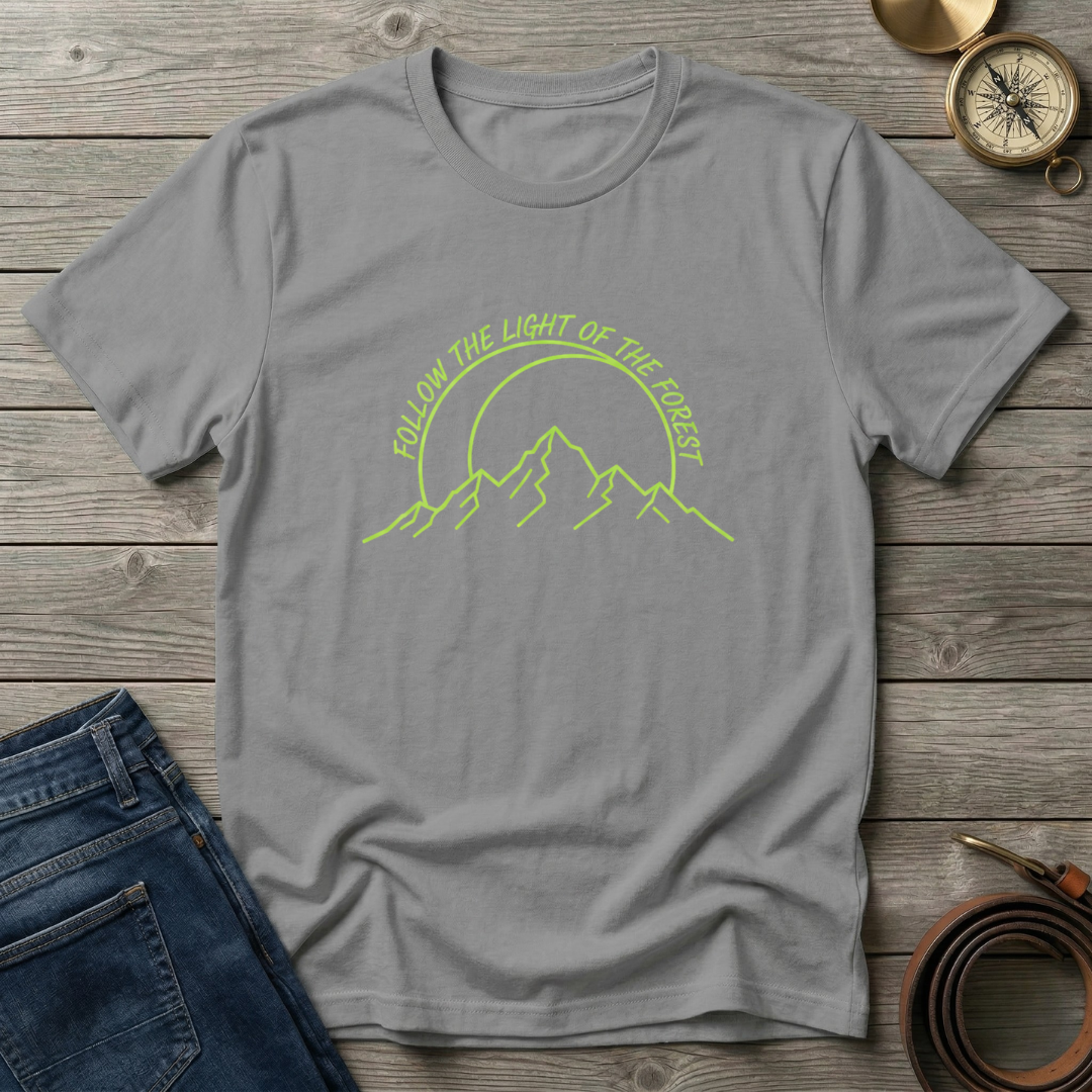 FOLLOW THE LIGHT OF THE FOREST T-SHIRT