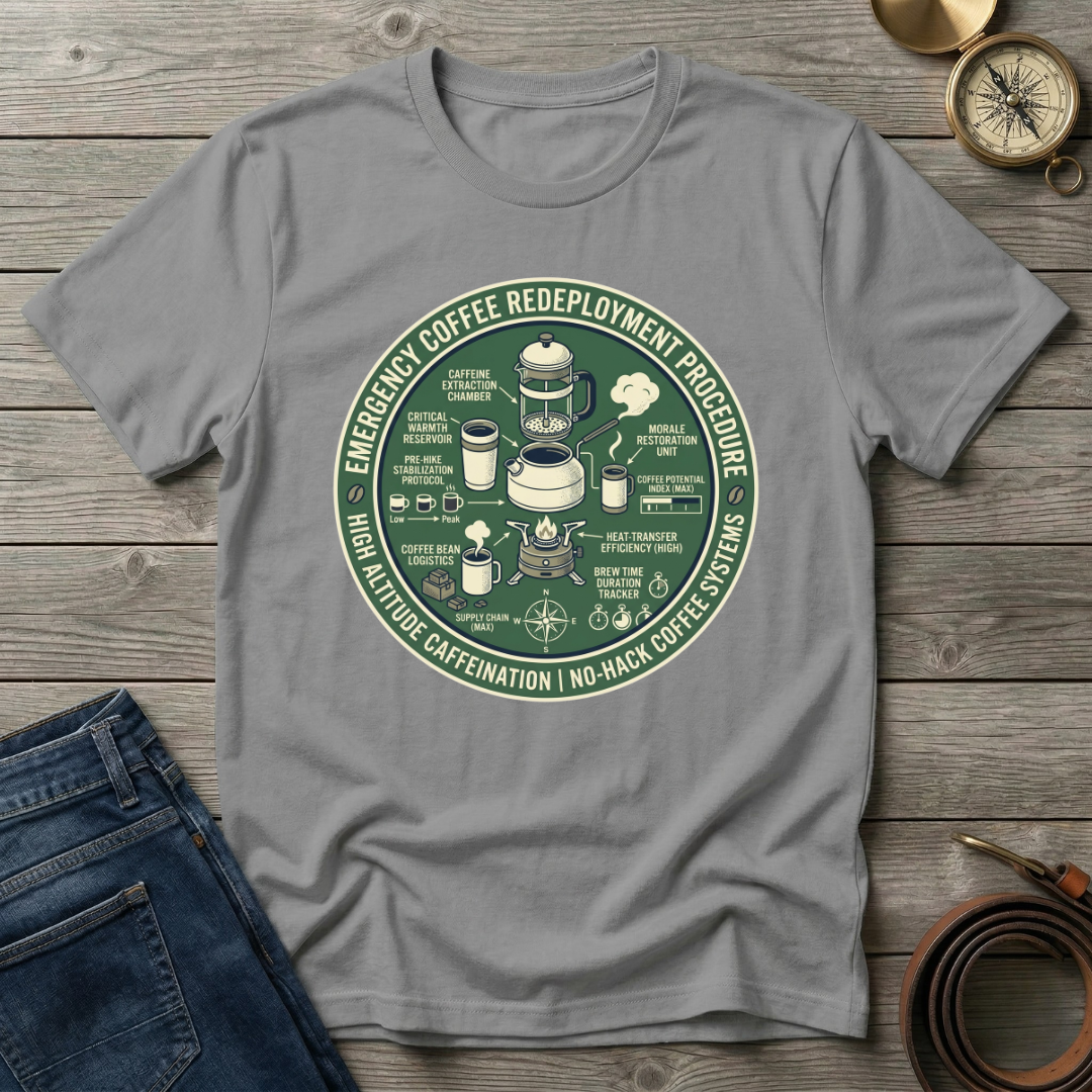 EMERGENCY COFFEE REDEPLOYMENT T-SHIRT