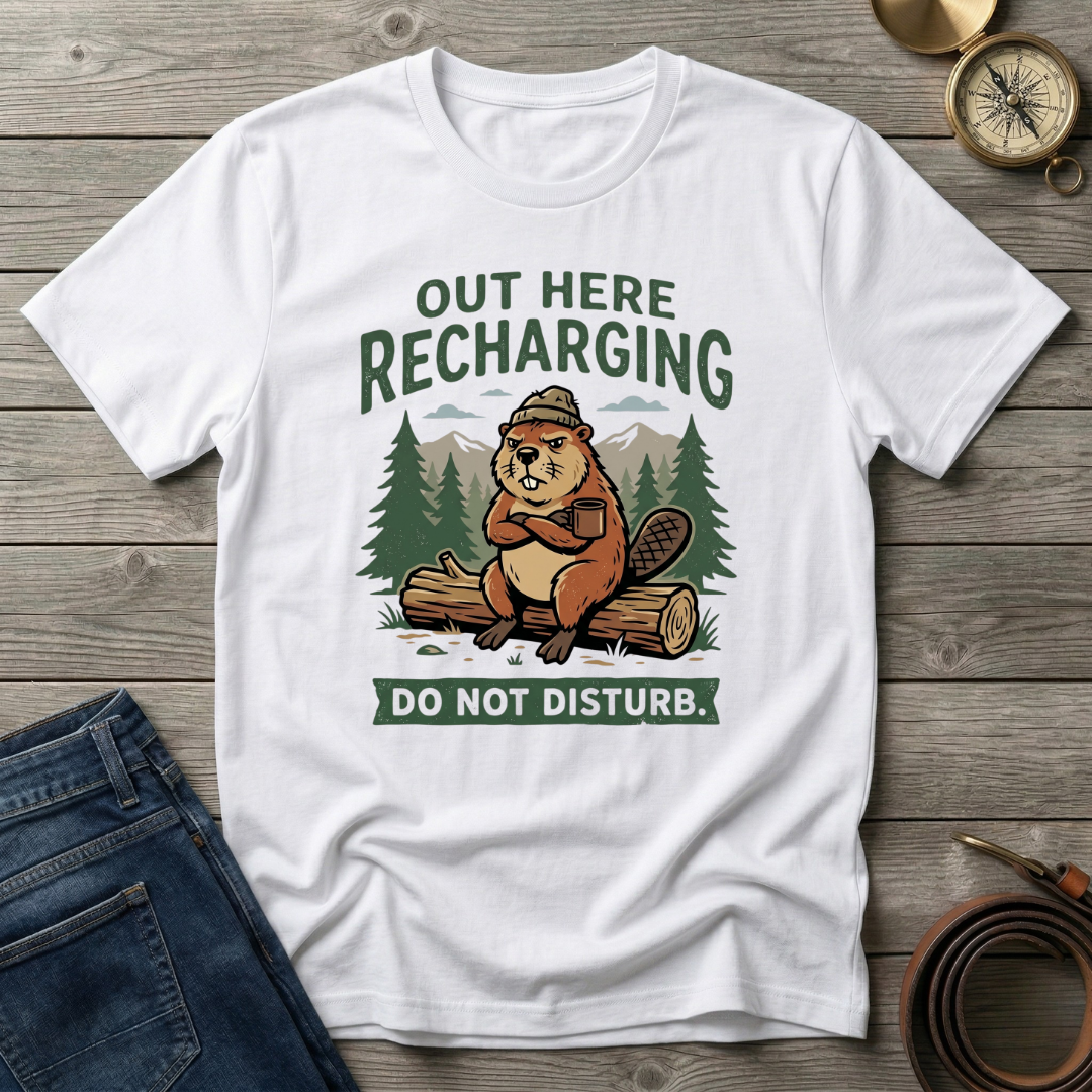 OUT HERE RECHARGING T-SHIRT