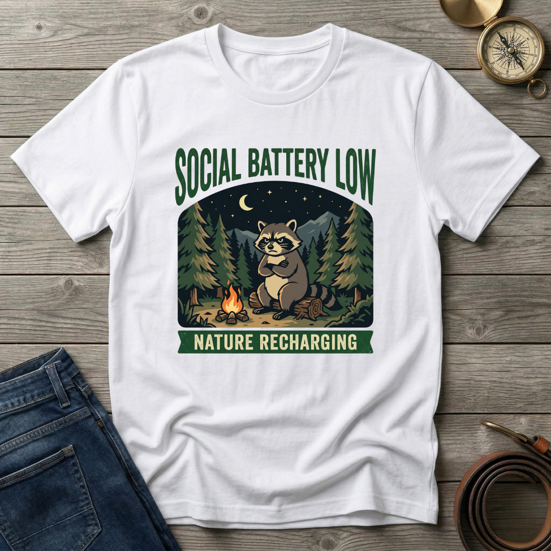 SOCIAL BATTERY LOW T-SHIRT