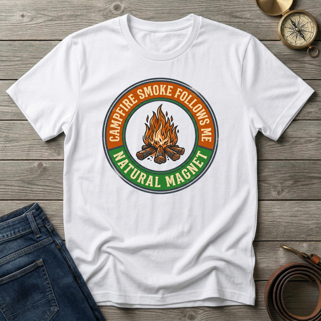 CAMPFIRE SMOKE FOLLOWS ME T-SHIRT