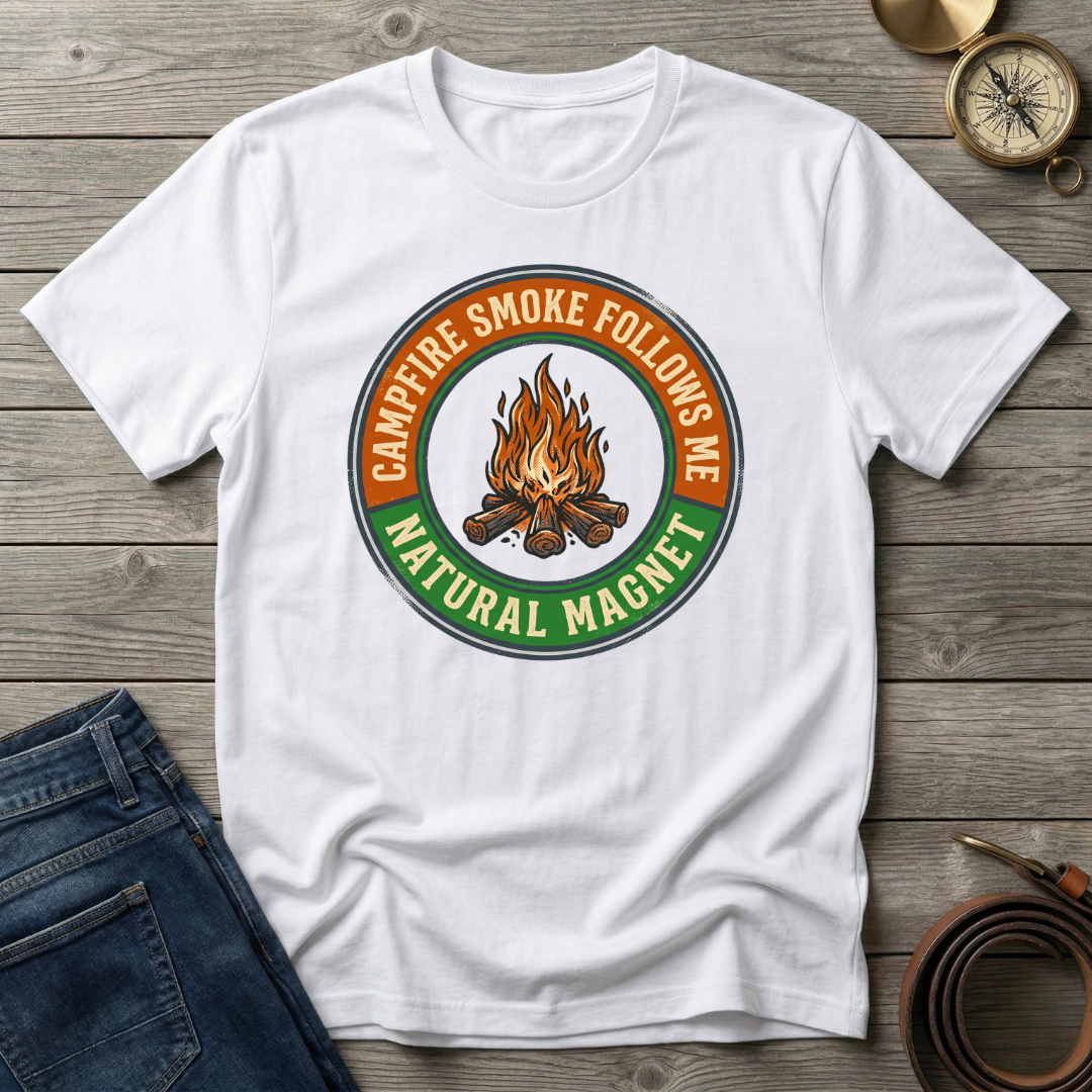 CAMPFIRE SMOKE FOLLOWS ME T-SHIRT