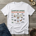 CAMPFIRE SMOKE BEHAVIOR ANALYSIS T-SHIRT