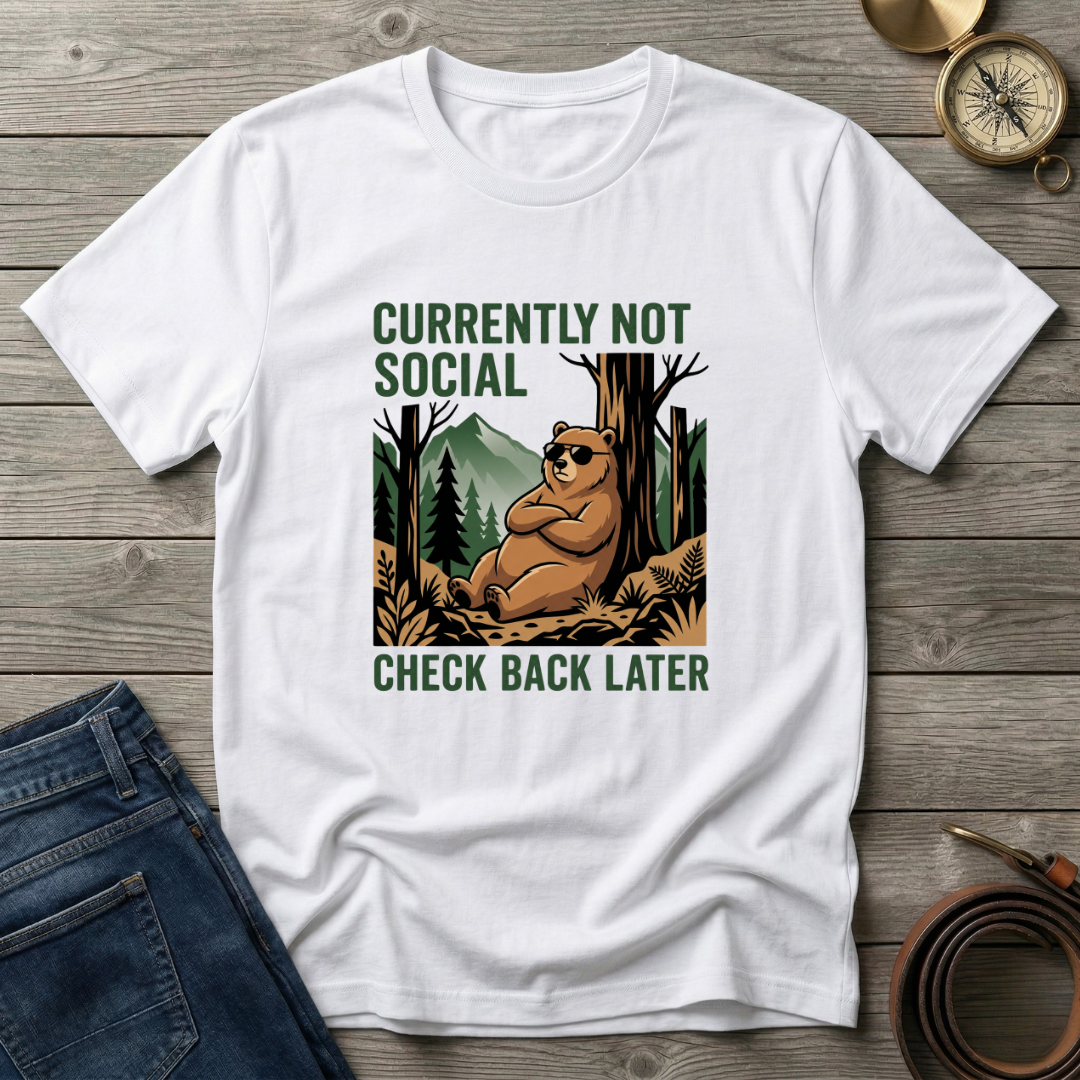 CURRENTLY NOT SOCIAL T-SHIRT