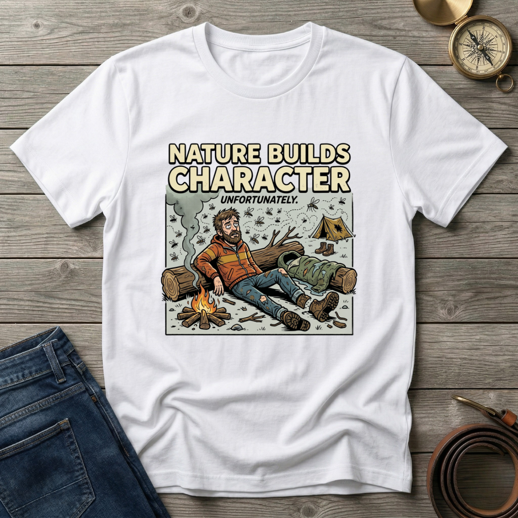 NATURE BUILDS CHARACTER T-SHIRT