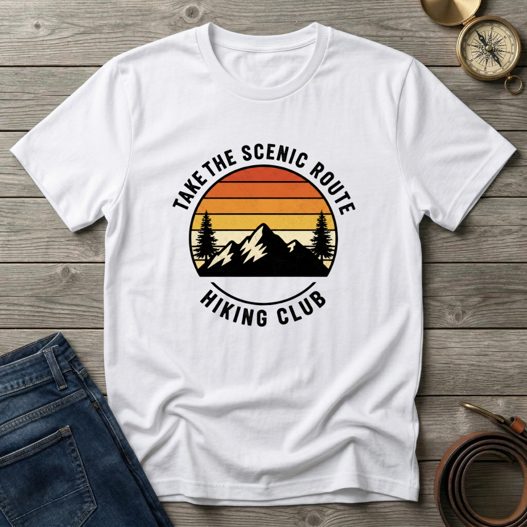 TAKE THE SCENIC ROUTE CLUB T-SHIRT