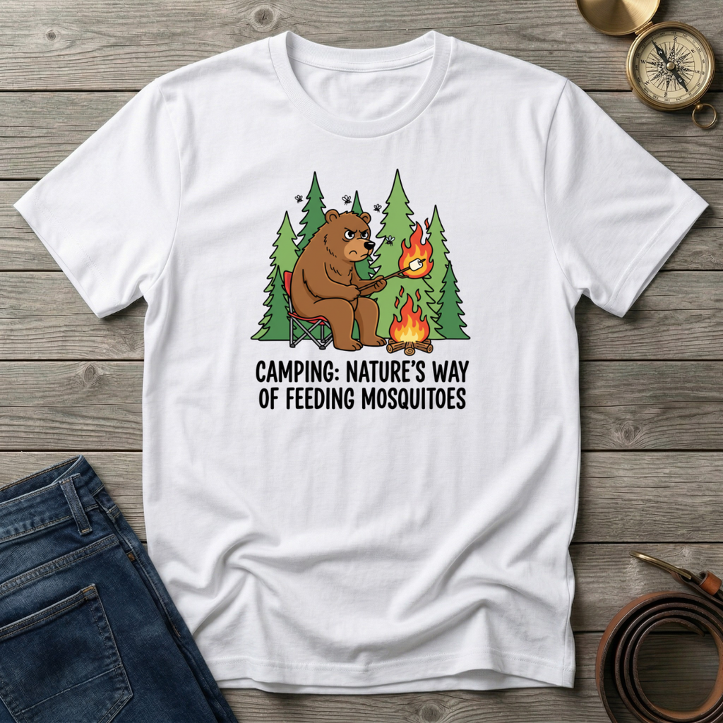 CAMPING NATURES WAY OF FEEDING MOSQUITOES T-SHIRT