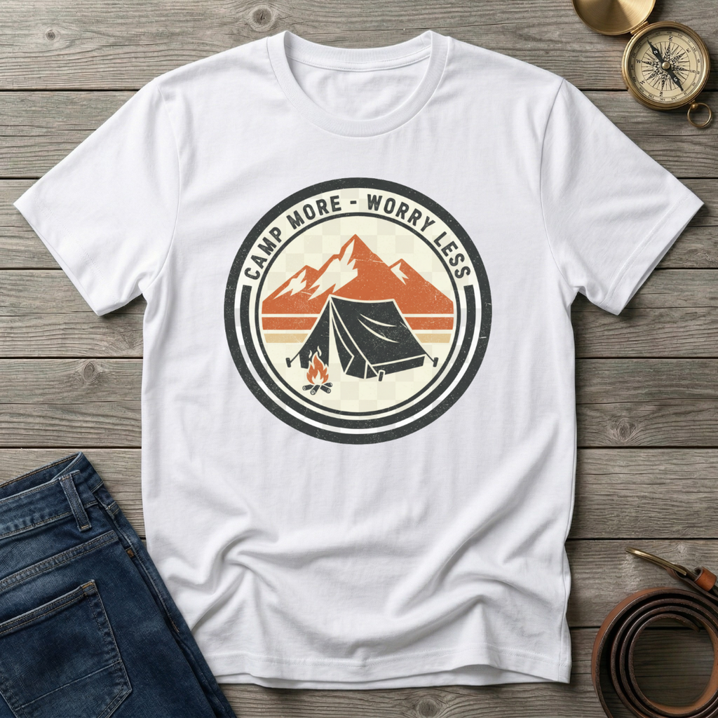 CAMP MORE WORRY LESS T-SHIRT